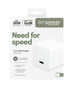 empower Turbo 30W Charger Single USB-C/UK Plug/white empower Turbo 30W Charger Single USB-C/UK Plug/white – Bild 3
