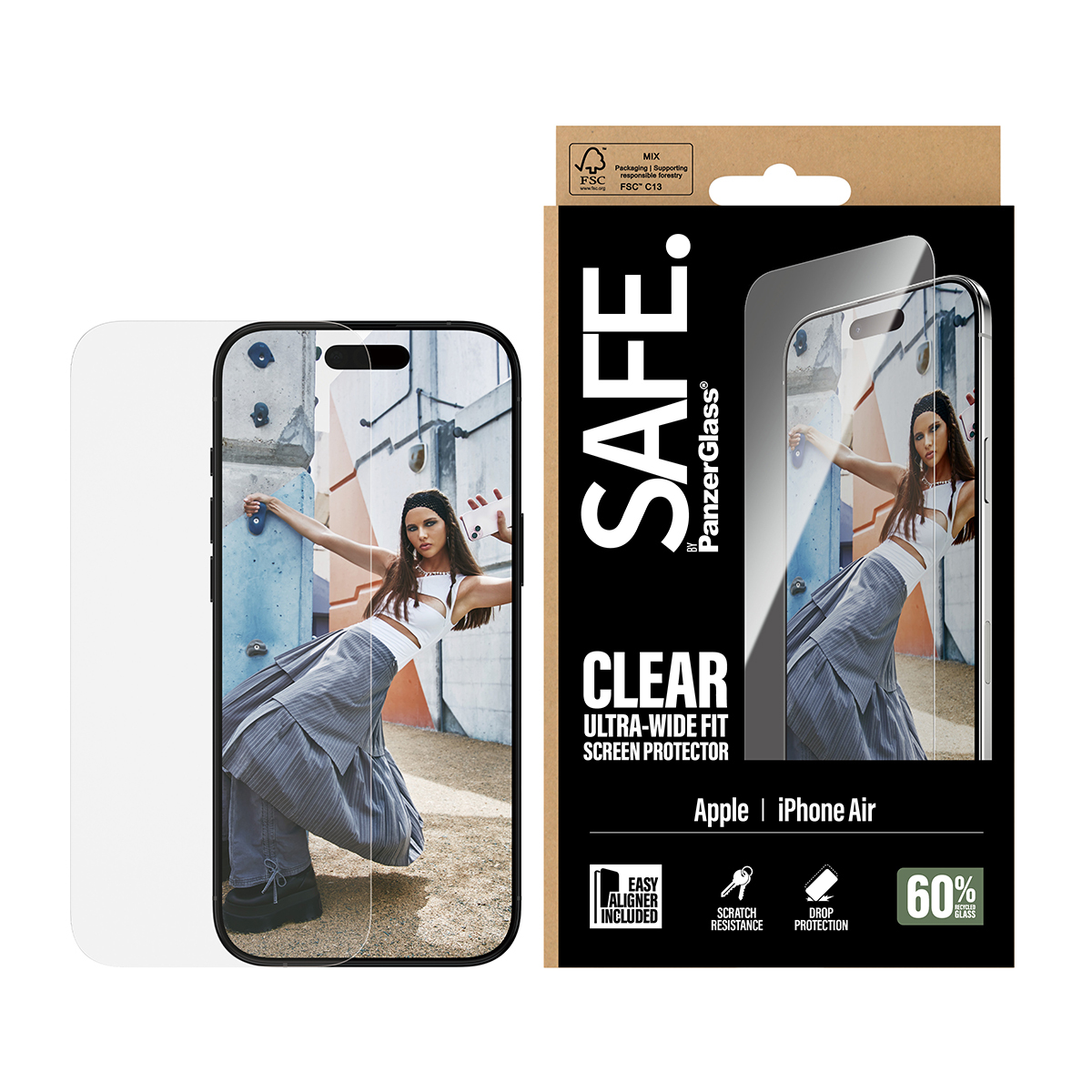 SAFE Schutzglas iPhone Air/UWF SAFE Schutzglas iPhone Air/UWF – Bild 2