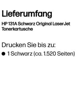 HP Toner 131A CF210A Schwarz (ca.1.600 Seiten) HP Toner 131A CF210A Schwarz (ca.1.600 Seiten) – Bild 3