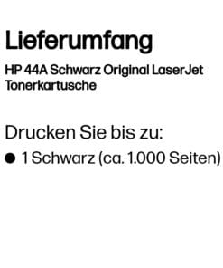 HP Toner Nr. 44A CF244A Schwarz (ca. 1.000 Seiten) HP Toner Nr. 44A CF244A Schwarz (ca. 1.000 Seiten) – Bild 3
