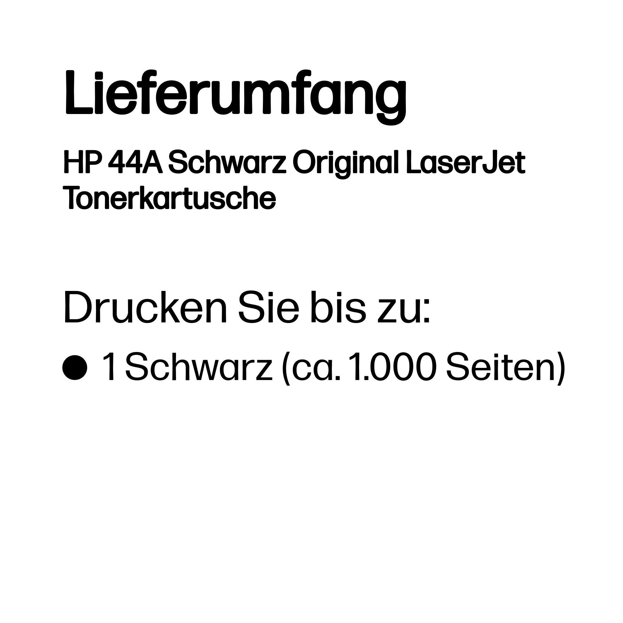 HP Toner Nr. 44A CF244A Schwarz (ca. 1.000 Seiten) HP Toner Nr. 44A CF244A Schwarz (ca. 1.000 Seiten) – Bild 3