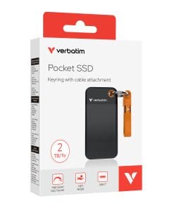 Alternative view of Verbatim Pocket SSD 2 TB USB Typ-C 3.2 Gen 2 (3.1 Gen 2) Schwarz, Orange