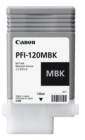 Canon PFI120MBK IPF Tinte Mattschwarz 130ml Canon PFI120MBK IPF Tinte Mattschwarz 130ml