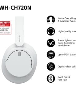 Sony WH-CH720NW Kabelloser NC-Bluetooth-Kopfhörer, weiß Sony WH-CH720NW Kabelloser NC-Bluetooth-Kopfhörer, weiß – Bild 2