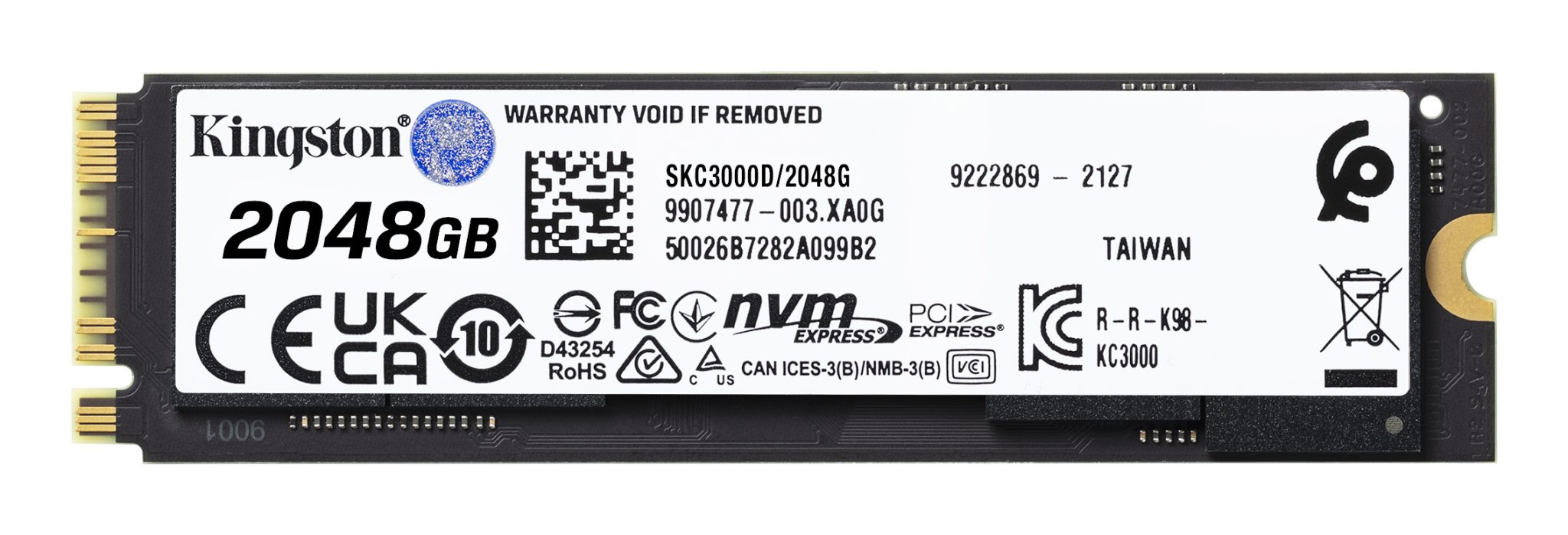 Kingston KC3000 SSD M.2 2048GB SKC3000D/2048G Kingston KC3000 SSD M.2 2048GB SKC3000D/2048G – Bild 2