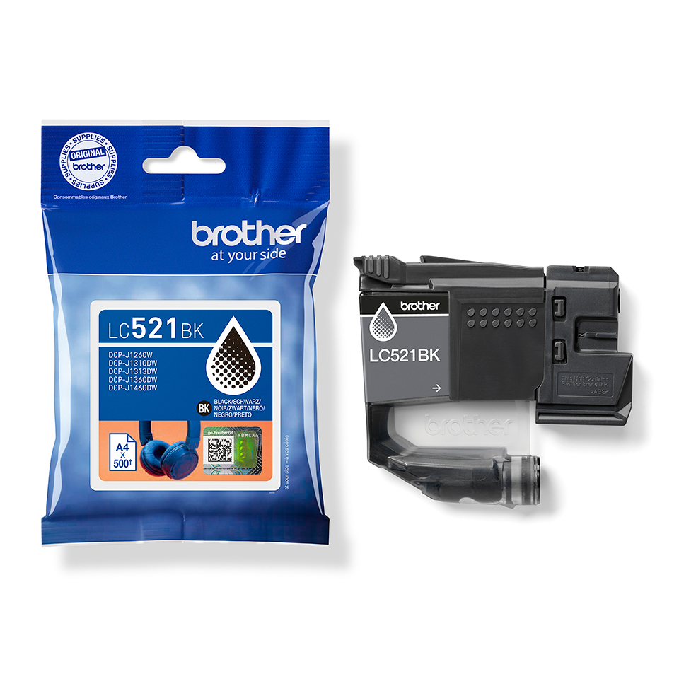Brother Tintenpatronen LC-521BK Schwarz (ca. 500 Seiten) Brother Tintenpatronen LC-521BK Schwarz (ca. 500 Seiten) – Bild 4