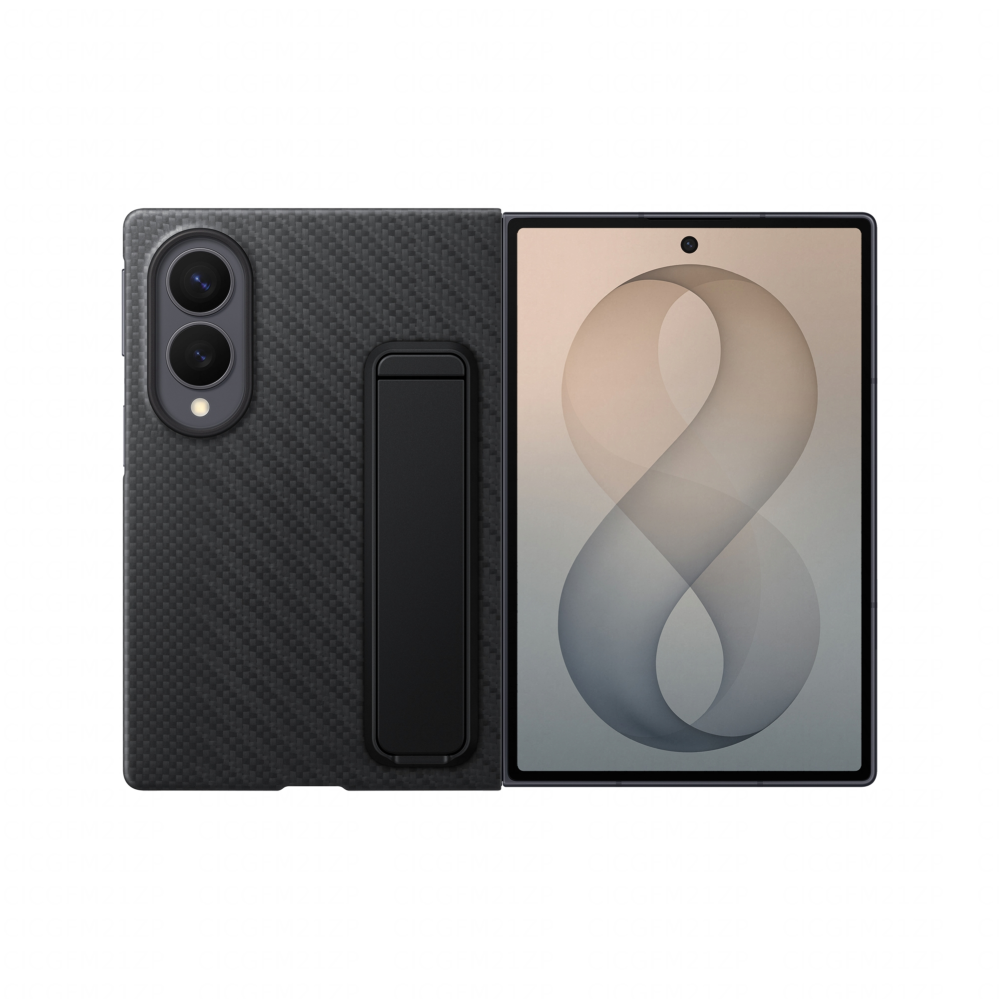 Samsung Carbon Standing Case für Galaxy Fold8, black Samsung Carbon Standing Case für Galaxy Fold8, black