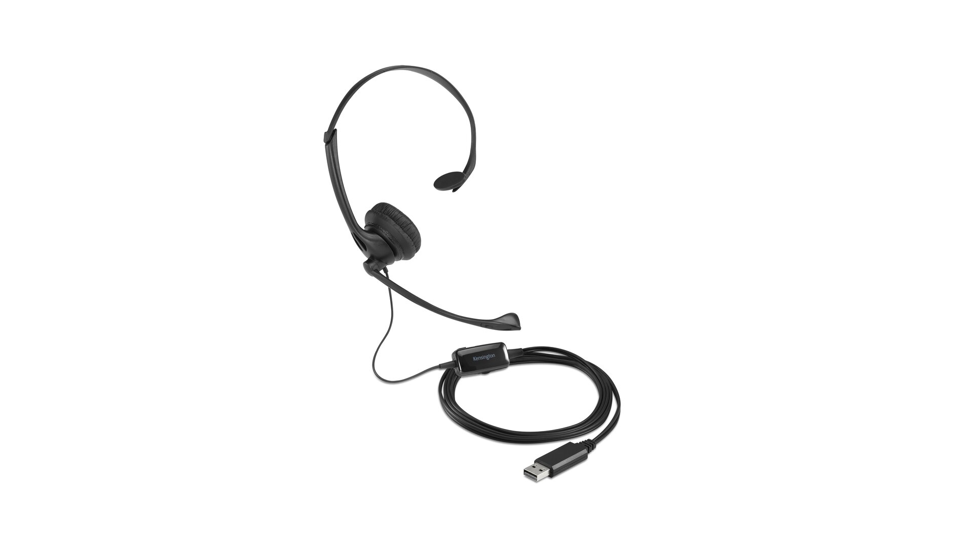 Kensington Classic USB-A Mono Headset mit Mikrofon und Lautstärkeregler Kensington Classic USB-A Mono Headset mit Mikrofon und Lautstärkeregler – Bild 2