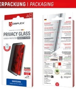 DISPLEX Sichtschutz / Privacy Panzerglas vollflächig Samsung Galaxy S25 FE/S24 FE – Bild 10