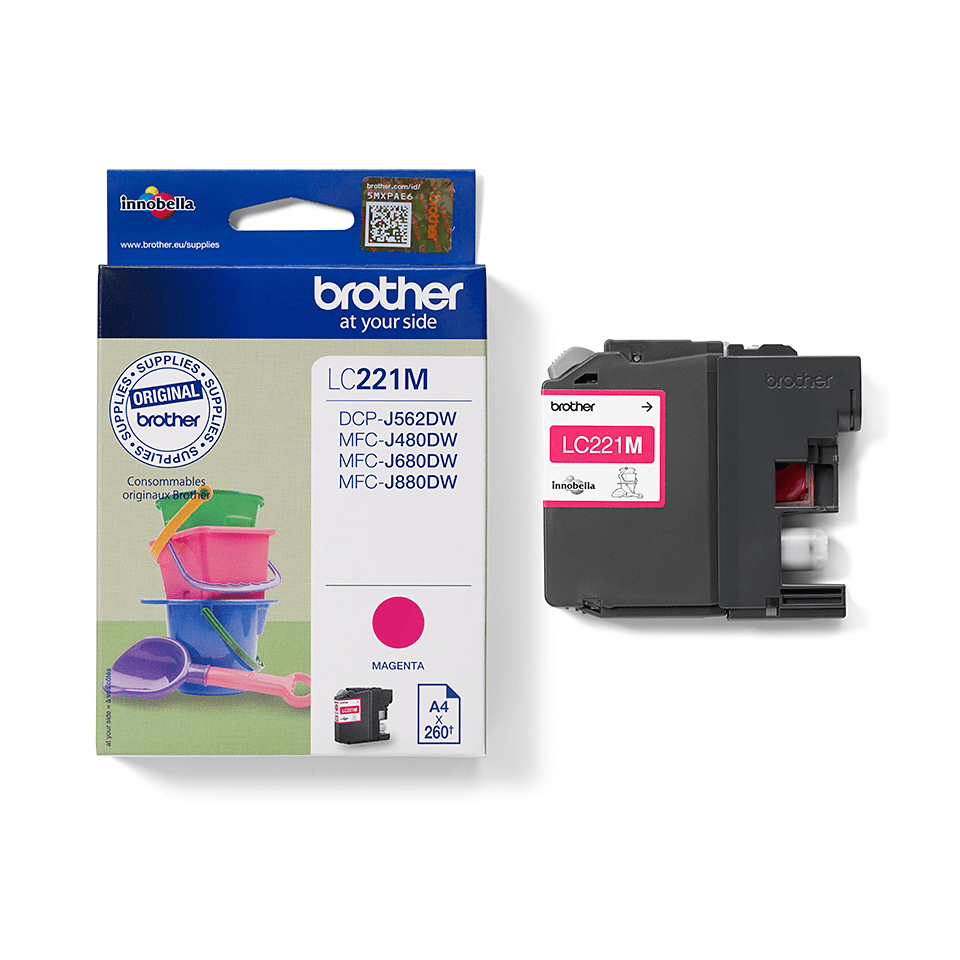 Brother Tintenpatrone LC-221M Magenta (ca. 260 Seiten) Brother Tintenpatrone LC-221M Magenta (ca. 260 Seiten) – Bild 3
