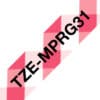 Textilband TZe-R231 weiß / schwarz 12 mm x 4 m.