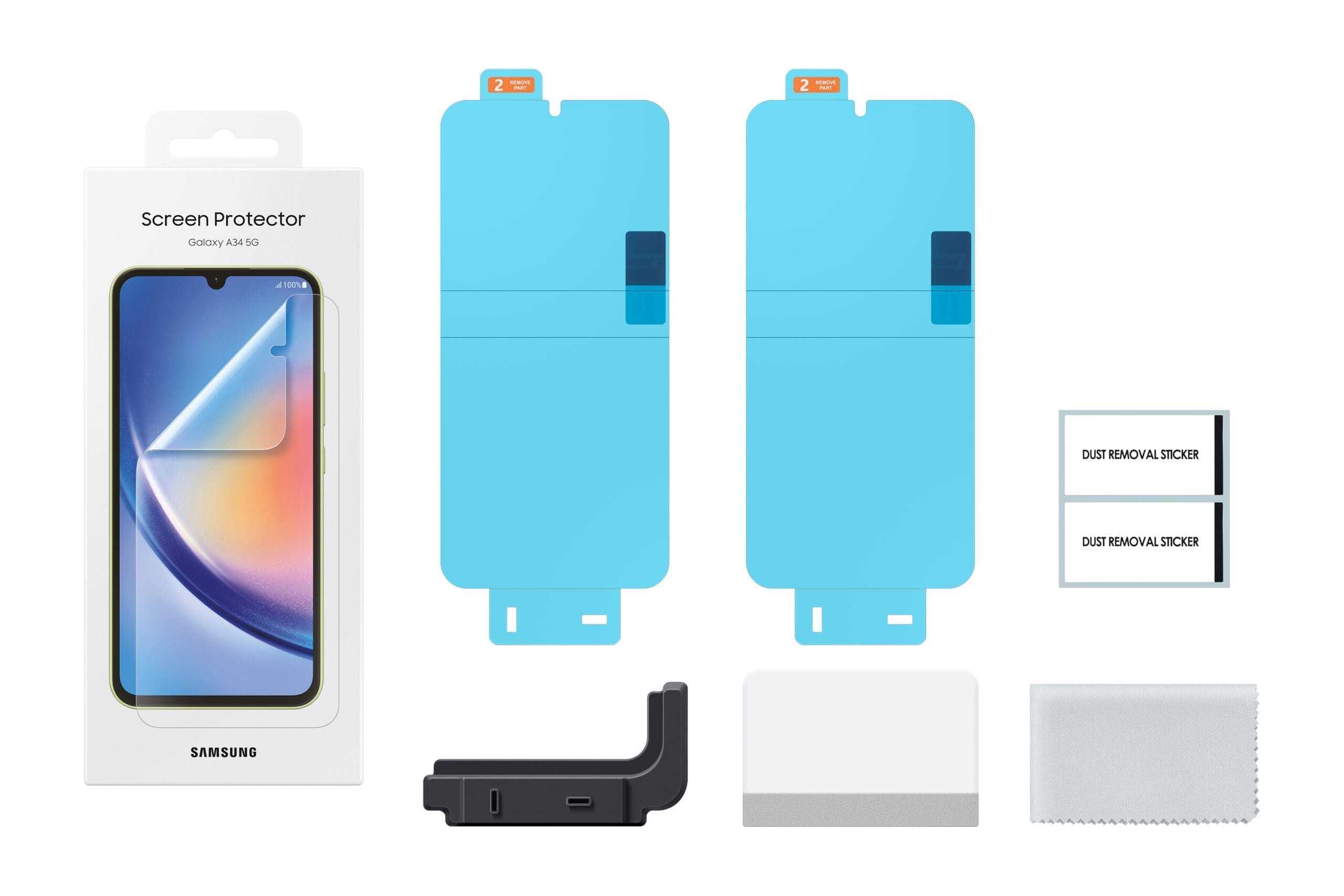 Samsung Screen Protector für Galaxy A34 5G, Transparent Samsung Screen Protector für Galaxy A34 5G, Transparent – Bild 3