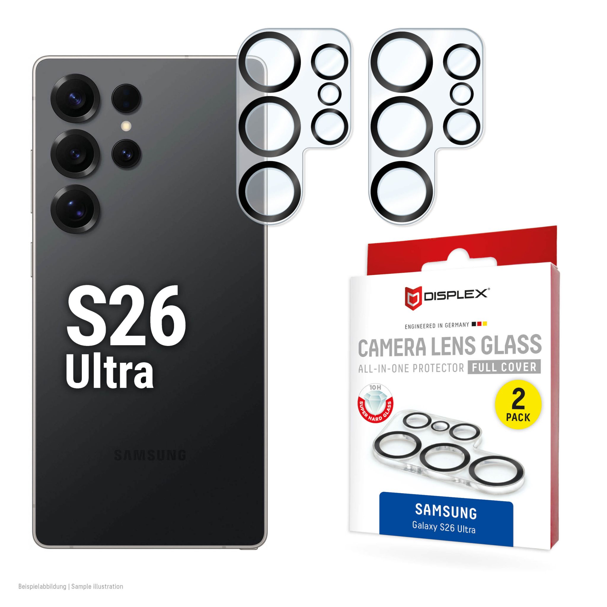 DISPLEX CamGlass All-In-One Samsung Gal. S26 Ultra DISPLEX CamGlass All-In-One Samsung Gal. S26 Ultra