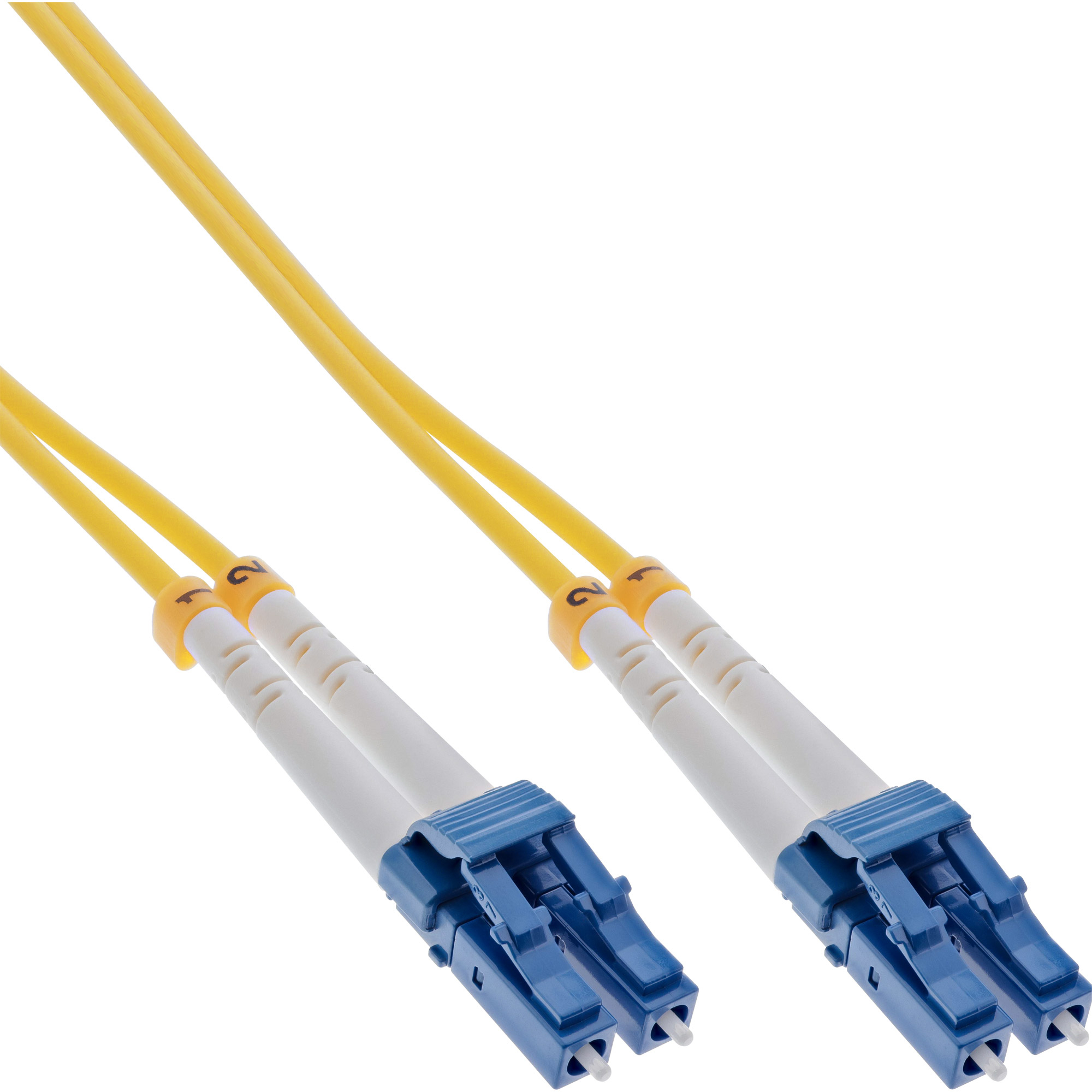 InLine® LWL Duplex Kabel, LC/LC 9/125µm, OS2, 3m, gelb InLine® LWL Duplex Kabel, LC/LC 9/125µm, OS2, 3m, gelb