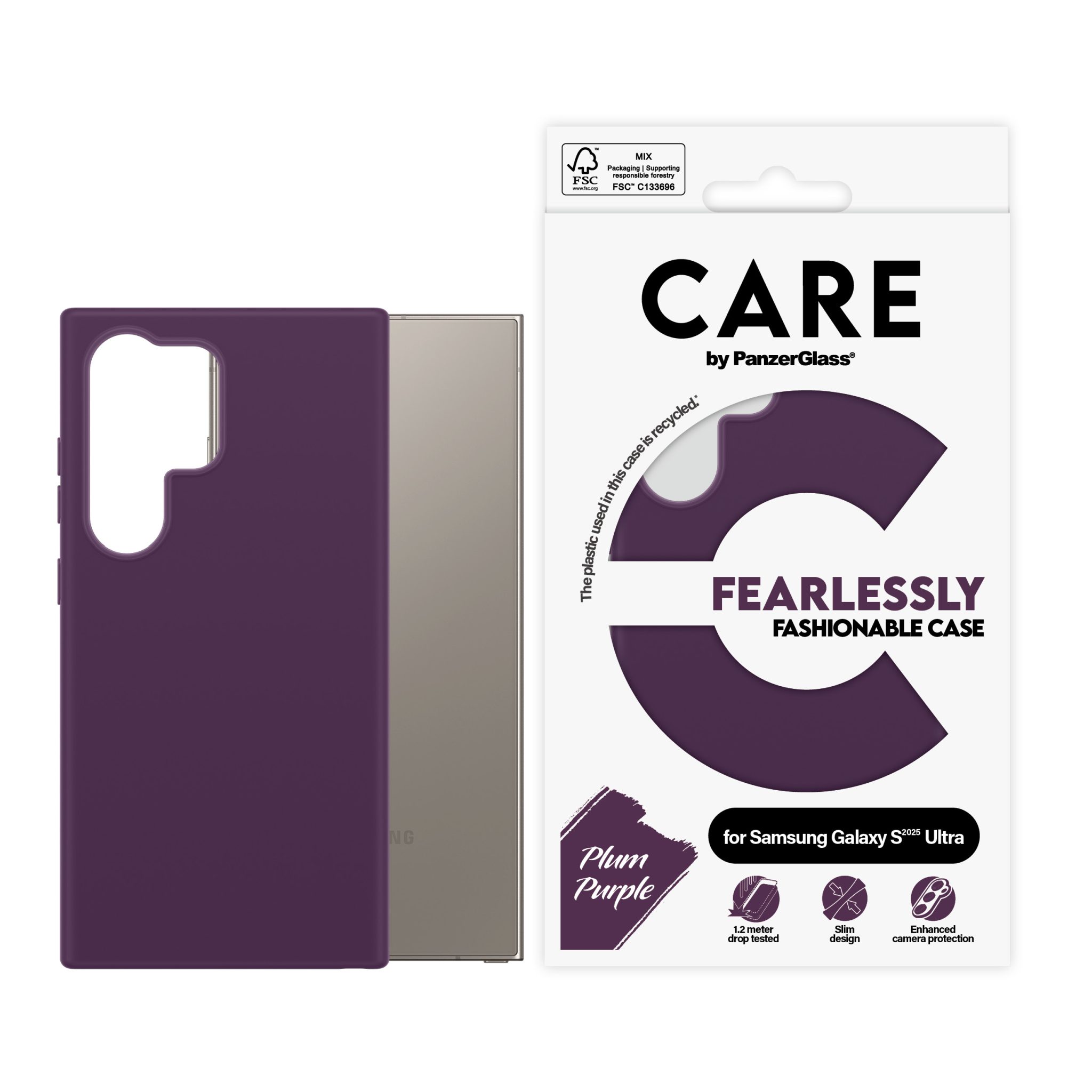 CARE Fashionable Case Plum Purple Samsung Galaxy S25 Ultra CARE Fashionable Case Plum Purple Samsung Galaxy S25 Ultra – Bild 2