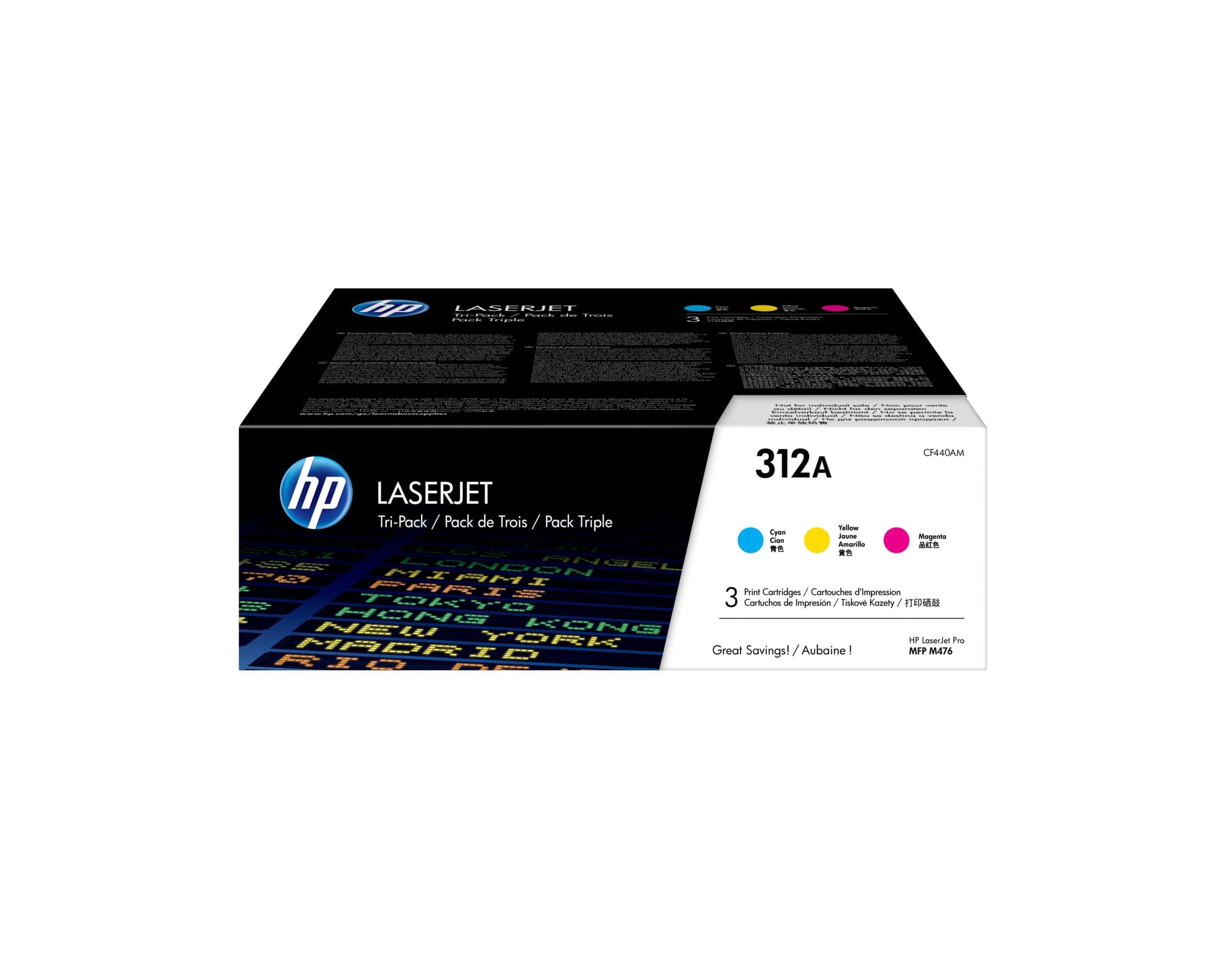 HP Toner CF440AM 312A Rainbow Pack (C/Y/M) (ca. 2.700 Seiten) HP Toner CF440AM 312A Rainbow Pack (C/Y/M) (ca. 2.700 Seiten)