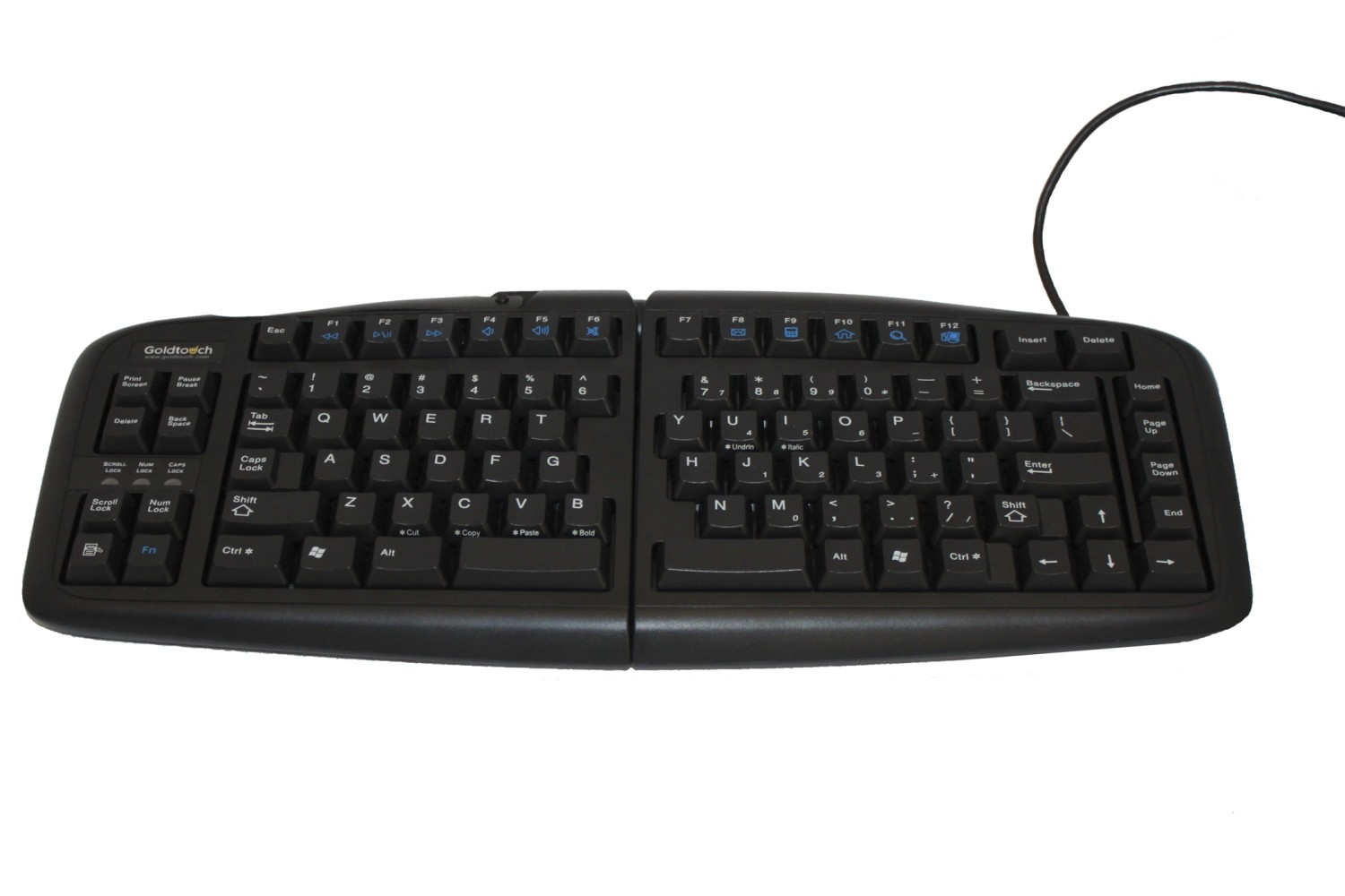 BakkerElkhuizen Goldtouch Adjustable V2 Tastatur Büro USB + PS/2 AZERTY Französisch Schwarz BakkerElkhuizen Goldtouch Adjustable V2 Tastatur Büro USB + PS/2 AZERTY Französisch Schwarz – Bild 2