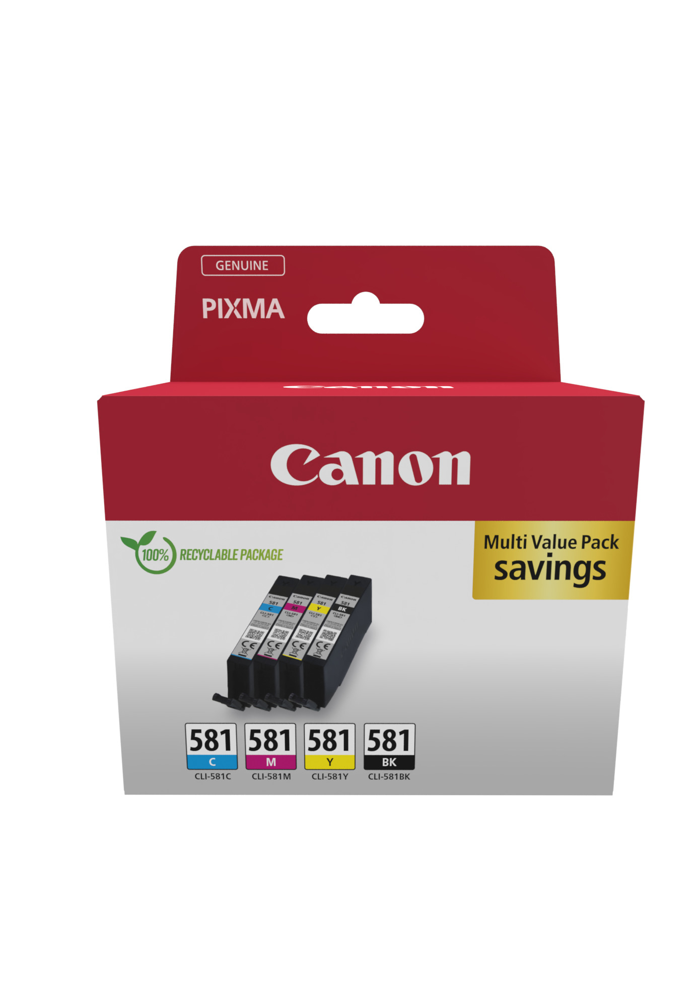 Canon Tintenpatronen Multipack CLI-581 (4 Farben) Canon Tintenpatronen Multipack CLI-581 (4 Farben) – Bild 2