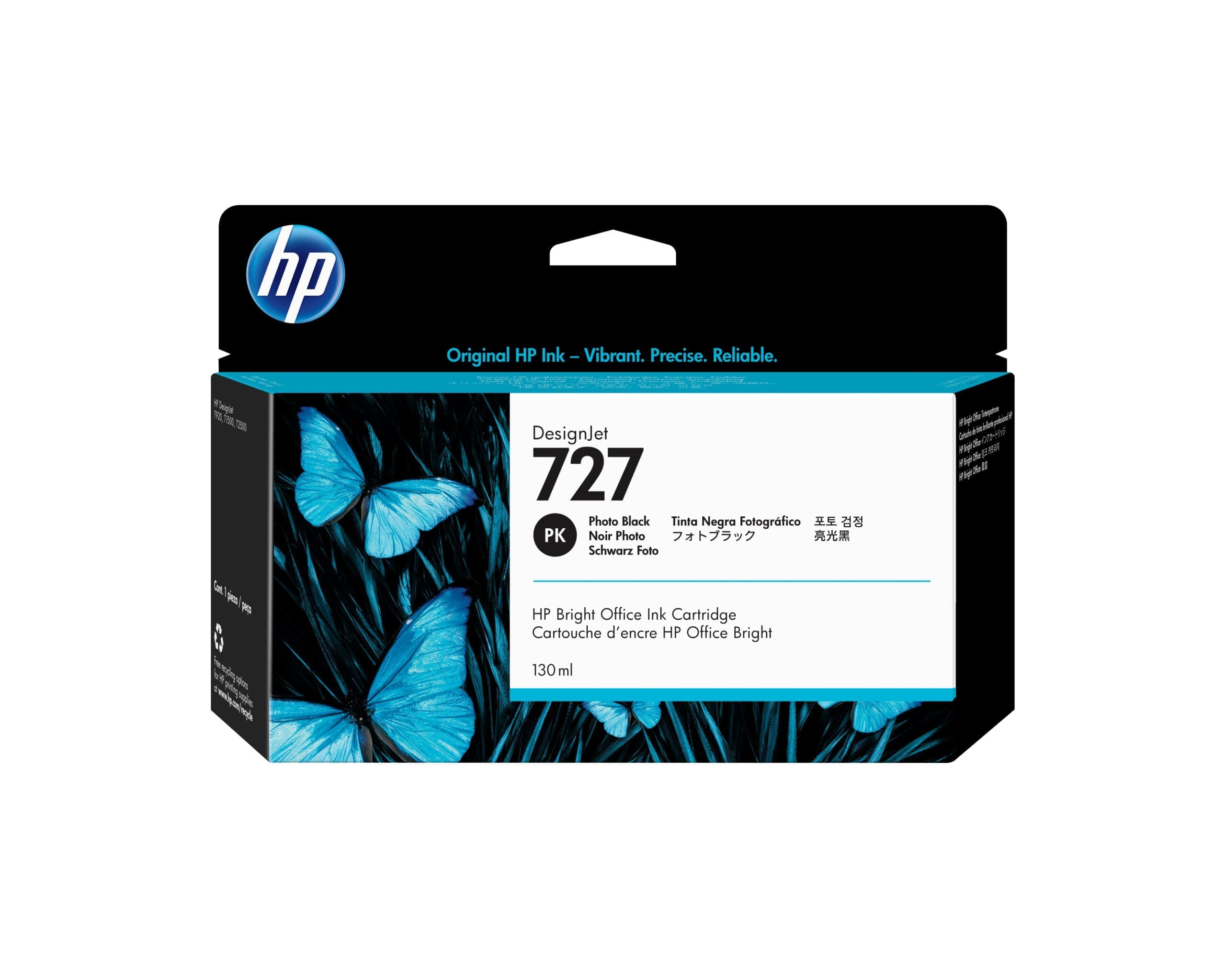 HP 727 Fotoschwarz DesignJet Tintenpatrone, 130 ml HP 727 Fotoschwarz DesignJet Tintenpatrone, 130 ml