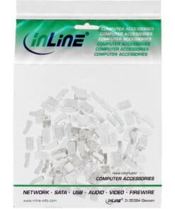 Alternative view of InLine® Modularstecker 8P8C RJ45 zum Crimpen auf Rundkabel, geschirmt, 10er Pack