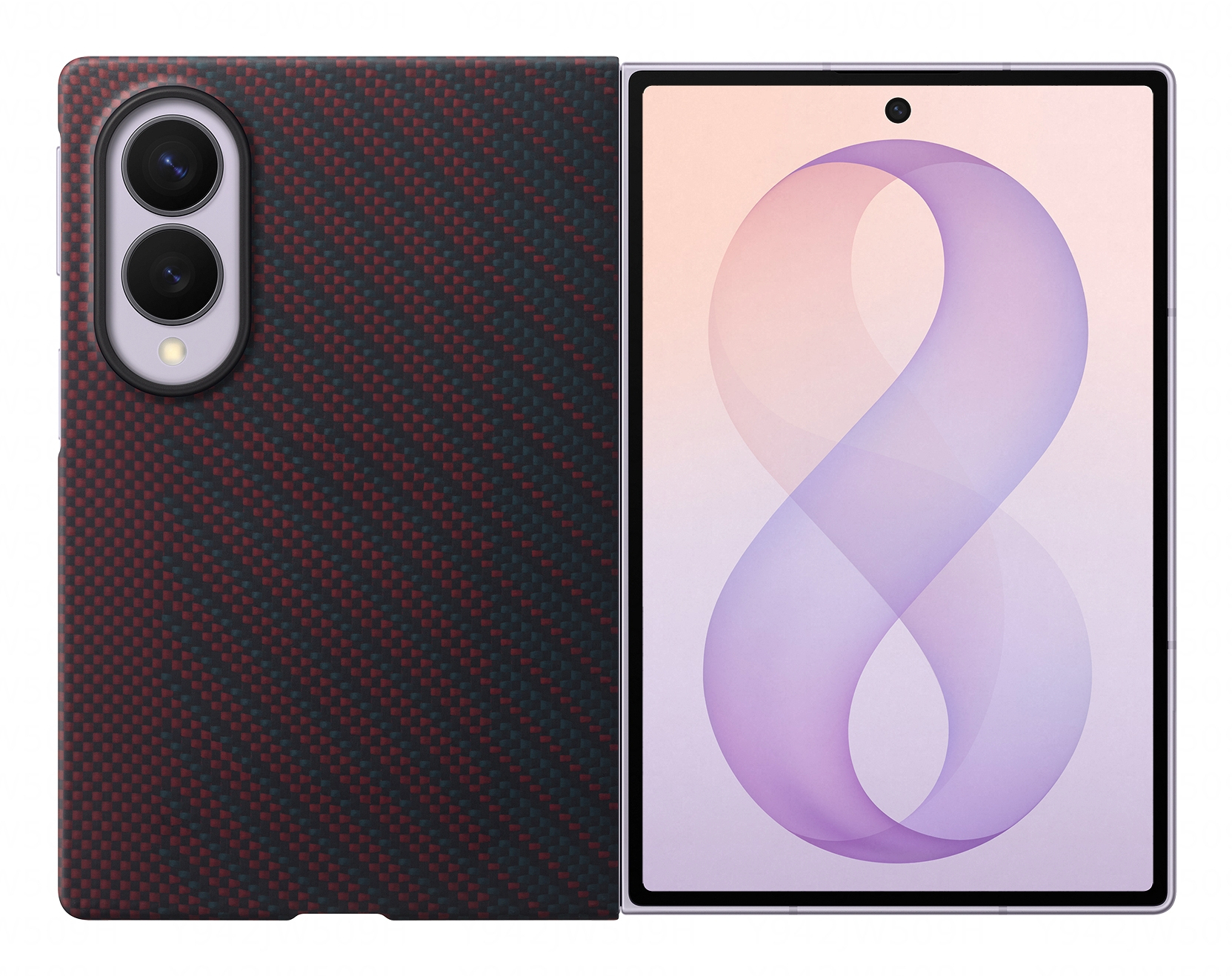 Samsung Carbon Magnet Case für Galaxy Fold8, red Samsung Carbon Magnet Case für Galaxy Fold8, red