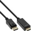 InLine® DisplayPort zu HDMI Konverter Kabel, 4K/60Hz schwarz, 1,5m, schwarz InLine® Slim Audio Y-Kabel 3,5mm Klinke ST an 2x BU, 0,15m, Retail-Sonderedition