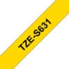 Schriftband TZe-S631 (extra st.) Schwarz auf Gelb 12mm x 8m Erzielen Sie mit Schriftbändern von Brother immer hervorragende, detailierte Ergebnisse.