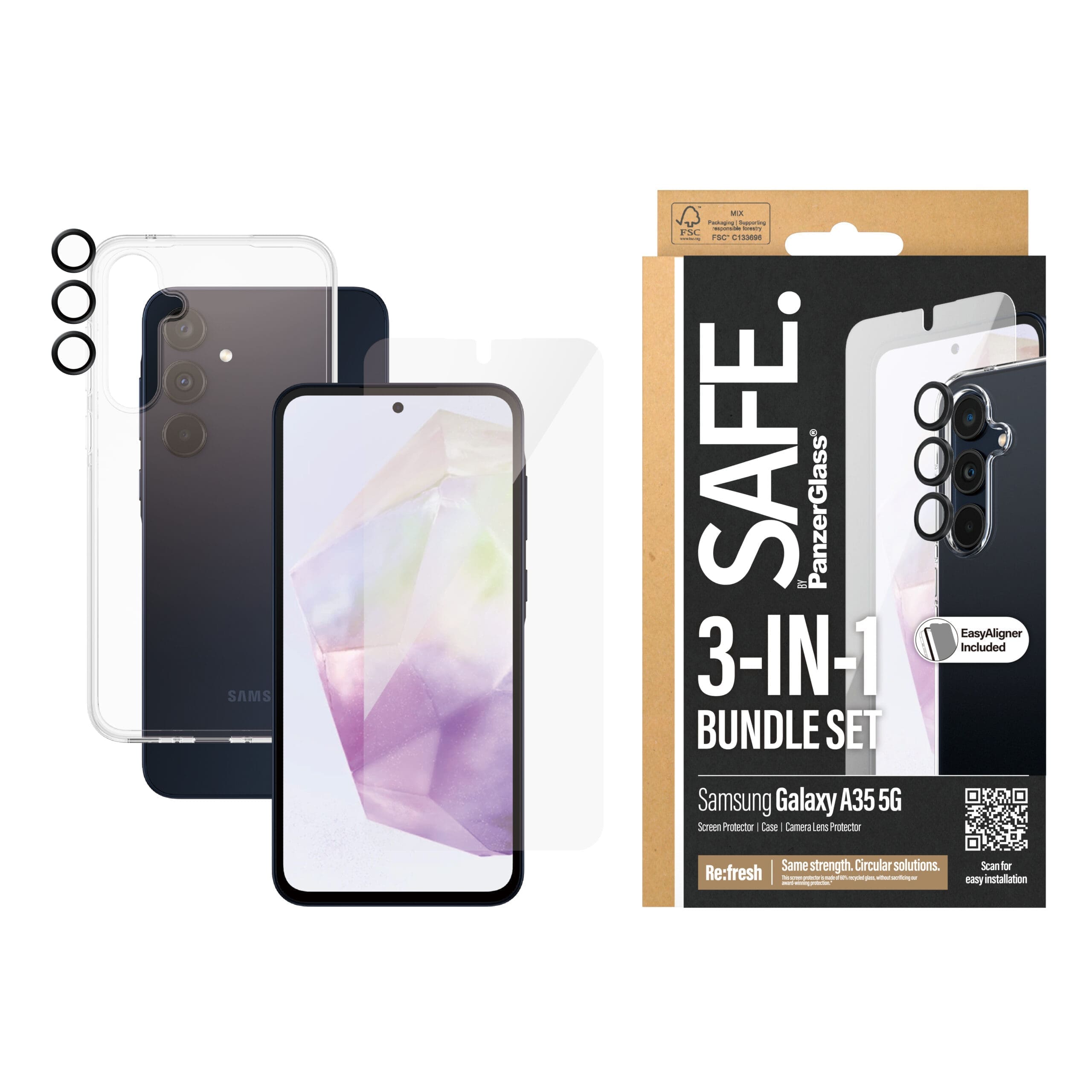 SAFE. by PanzerGlass 3-in-1 Samsung A35 5G SAFE. by PanzerGlass 3-in-1 Samsung A35 5G – Bild 2