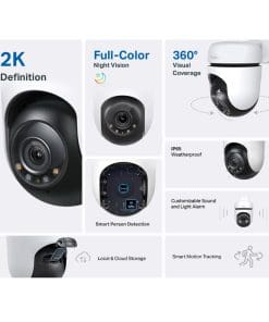 Alternative view of TP-Link Tapo C510W Dome IP-Sicherheitskamera Innen & Außen 2304 x 1296 Pixel Zimmerdecke
