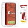 DISPLEX Panzerglas 10H inklusive Handyhülle transparent für Google Pixel 10 Pro XL