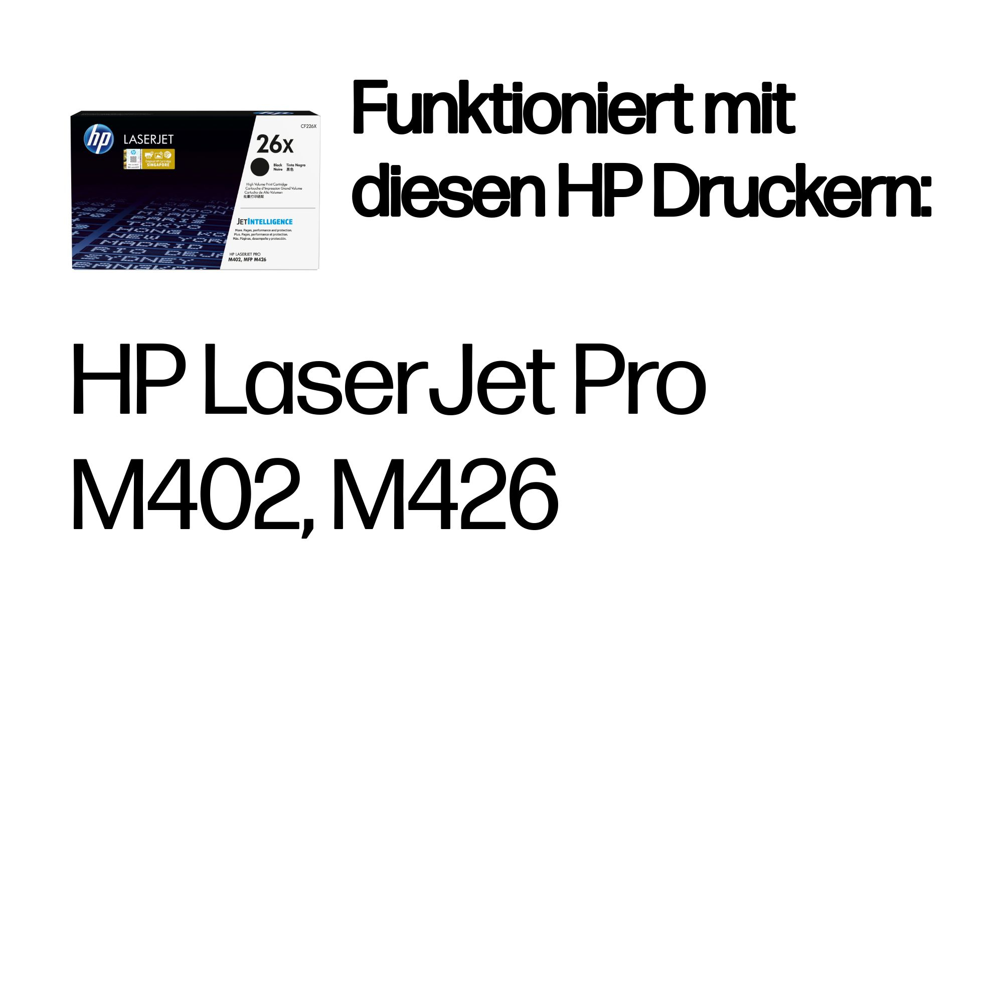 HP Original HP 26X Schwarz LaserJet Tonerkartusche HP Original HP 26X Schwarz LaserJet Tonerkartusche – Bild 2