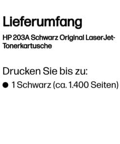 HP Toner 203A Schwarz (ca. 1.400 Seiten) – Bild 3