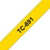 Schriftband TC-691 (lam.) Schwarz auf Gelb BxL 9mm x 7,7m