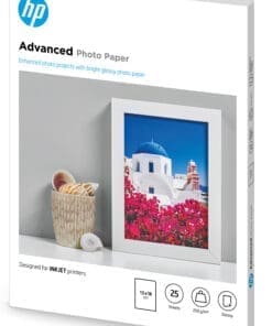 Alternative view of HP Advanced Fotopapier glänzend - 25 Blatt/13 x 18 cm, randlos