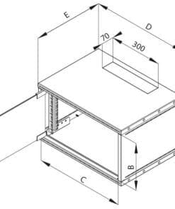 Triton 19" Wandschrank 6HE 400mm Flat-Pack (zerlegt) – Bild 5