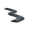 Bachmann Kabelschlange PRO, Kabelführungssystem, schwarz, 1,0m