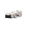 METZ CONNECT E-DAT Industry RJ45 field plug insert E-DAT Industry RJ45 coupler insert, Zum Einbau in Flanschgehäuse IP67 der Varianten 1, 4, 5, und 14, in Verbindung mit der Universal Prüfbuchse einsetzbar mit Schutzart IP65